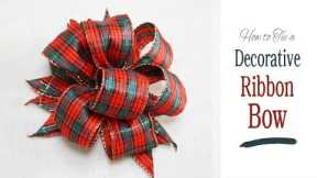 How to Make a BOW from Wired Ribbon | Easy DIY Gift Bows | Christmas Decor