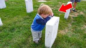 Boy Cries at His Mom's Grave Saying Take Me With You. Then something incredible happened