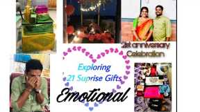 21st Anniversary | Exploring 21 Surprise gifts | Emotional video