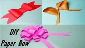 How to Make - Easy Paper Bow Gift Box Decoration Ideas