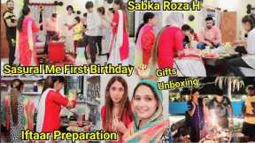Lucky's First Iftaar Birthday Sasuraal Me🥳Best Iftaar Sikh Mayka🤗Gifts Unboxing