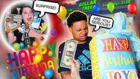 SURPRISING MY GIRLFRIEND FOR HER BIRTHDAY WITH DOLLAR GIFTS!! (PRANK)