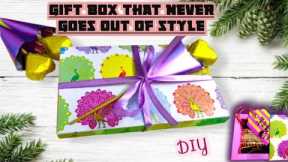 Make Classic Elegant Gift Box in easy steps, How to make a Gift Box, DIY #giftbox #giftideas