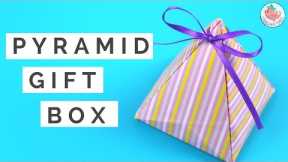 DIY Gift Box - How to Make A Pyramid Gift Box Tutorial - Gift Wrapping Idea