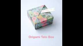 How to fold Origami Tato Box (Traditional) #Shorts