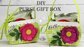 Check out This Diy Purse Gift Box/ Full Tutorial and Tips for crafting the Purse and Flower.