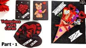 7 cards for Valentine week (part -1) | Valentine week card ideas 2023 | Valentines day card handmade