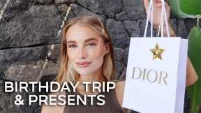 UNBOXING BIRTHDAY GIFTS AND WHAT I WORE AND ATE IN SANTORINI | Victoria