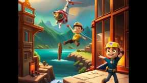 Liam's Adventure with the Paw Patrol: A Daring Rescue in Adventure Bay | Kids Bedtime Stories