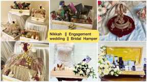 Wedding or Engangement bridal hamper || How to make easy bridal hamper at home