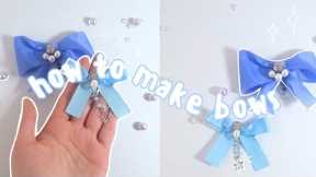 *HOW TO MAKE BOWS* the simplest method on youtube