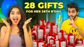 28 Gifts for her 28th Birthday! | Surprising My Girlfriend