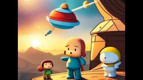 The Space Adventure of Pocoyo and Friends | Kids Bedtime Stories