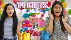 UNBOXING 14 GIFTS ON 14TH BIRTHDAY || 🎁 KASHISH'S BIRTHDAY 🎁