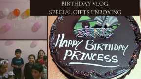 Umaimah Birthday vlog || 7 Special gifts || Gifte Unboxing || Party at home.
