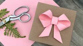 Paper Bow Gift Topper | Gift Wrapping | DIY