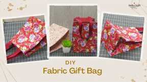 Don't Buy Gift Bags Anymore - How to make Gift Bags/ Fabric Gift Bag Idea