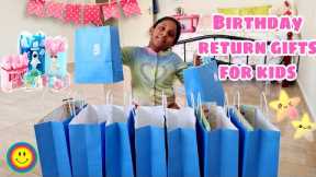 Return Gifts For Birthday Party | HAUL | Return Gift Ideas| STARLETT b'day Return gifts | VLOG