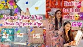 My Wedding Preparations Vlog Pakistan 🥰❤️Gift Packing For In Laws