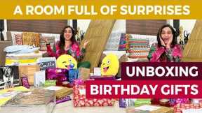 A ROOM FULL OF SURPRISES🤗 UNBOXING BIRTHDAY GIFTS♥️🥰