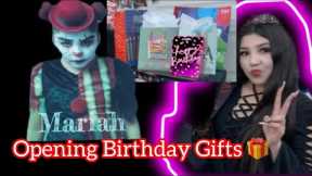 Watch My teenager open birthday gifts! | Happy 14th Mariah!!