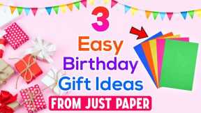 3 Cute DIY Birthday Gift Ideas from just paper | Birthday Gift Ideas | DIY Birthday Gifts 2022