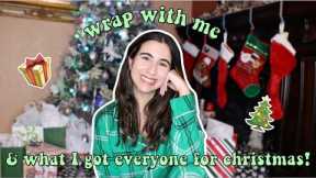 wrap presents with me & what I got people for christmas 2023 (gift ideas!!)