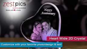 Heart Wide 2D Acrylic | Anniversary Gifts | Zestpics