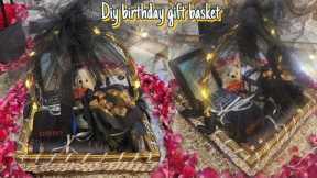 Diy birthday gift basket for men's||Birthday gift basket idea||step by step tutorial||gift basket.