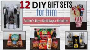 12 Gift Basket Ideas FOR HIM | ⭐CHRISTMAS & MORE⭐ | Dollar Tree & Walmart