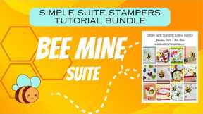 Let's Create a Bee Mine Gift Card Holder - Simple Suite Stampers Tutorial Bundle.