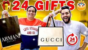 SURPRISING my DAD with 24 GIFTS in 24 HOURS on his BIRTHDAY !!