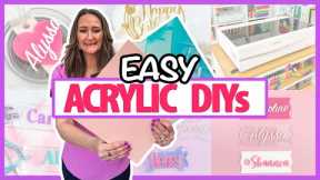 SHOCKINGLY Easy Acrylic DIYs! Turn your crafts into $$$ - HERE'S HOW!
