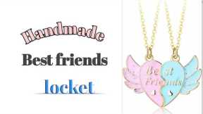 DIY Friendship Day Gift ideas Handmade easy/Best friends heart locket/Friendship day craft