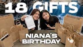 18 Gifts For Niana's 18th Birthday!! | Chelseah Hilary