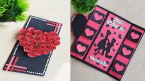 Valentine's Day 💝 Special Greetings card ❤/ Paper card / How to make greetings card with paper☺