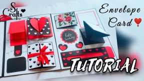 Scrapbook Tutorial ✂️| Envelope Card | Handmade | gift making ideas | birthday|Anniversary| S Crafts