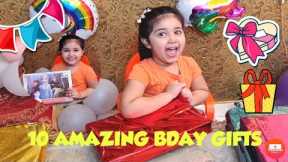 Shanaya's birthday gifts#10 amazing birthday gift ideas for 5 year old kid#kids videos#unwrapping