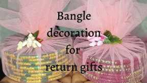 let's decorate the  bangles as a beautiful return gifts on this sravanamasam #diy #devotional