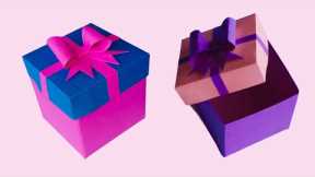 DIY gift box || Paper gift box easy  || Origami gift box || Anku art and craft