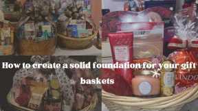 How To Build a Solid Base for your Gift Basket -Valentine’s Day Series