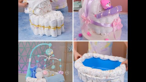 So cute! Baby shower gifts ideas with diapers! 🍼 #shorts