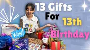 13 GIFTS for her 13th BIRTHDAY! | *Treasure hunt gift unboxing Challenge* #birthday #unboxing