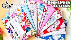 Open When Letters 💌 What's Inside 10 envelopes| Handmade | long distance gift ideas | S Crafts
