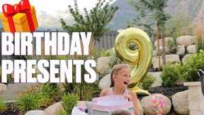 BIRTHDAY PRESENTS HAUL | WHAT I GOT FOR MY 9TH BIRTHDAY