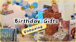 Unboxing birthday  gifts #Birthday #preparation #viral