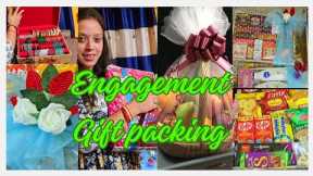 How I packed Engagement trousseau 🎉 for the bride | 🎁 Gifts packing for bride || Engagement Hamper 🎊