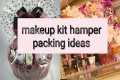 Bridal wedding makeup kit packing /