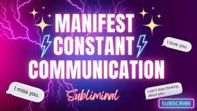 Manifest Constant Communication ♡ Get A Call Or Text From SP (POWERFUL SUBLIMINAL)