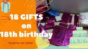 18 gifts 🎁on 18th birthday|affordable gift ideas for girls|Birthday surprise|Best gift ideaslsister